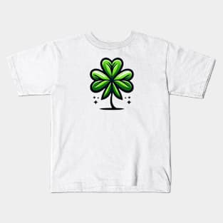 Lucky Clover: A Symbol of Fortune Kids T-Shirt